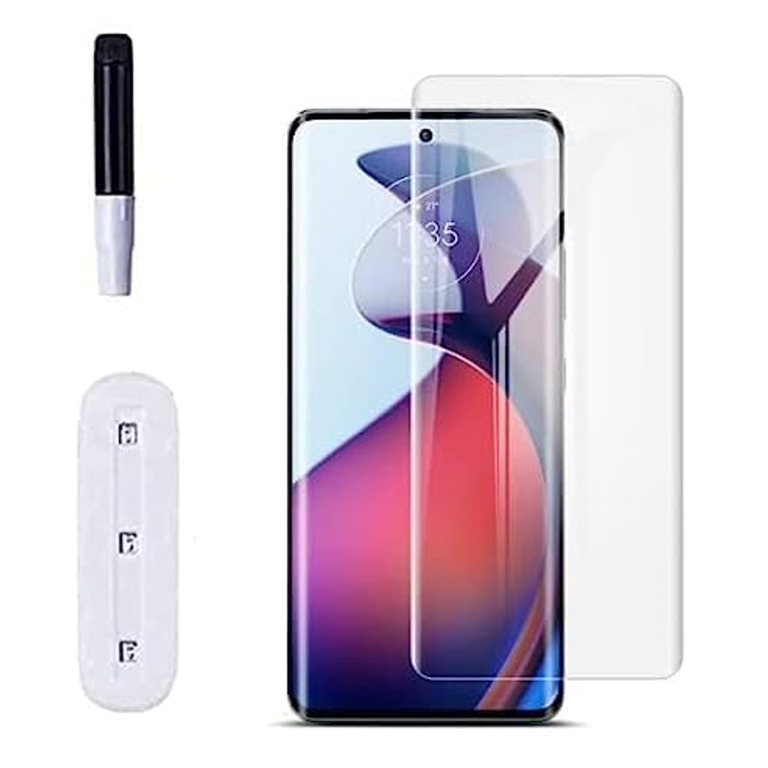 Motorola Edge 40 Neo Uv Tempered Glass One-touch Fast Fingerprint Unlock Premium